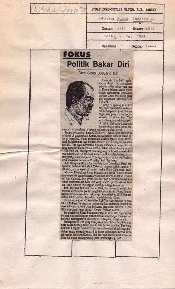 Politik bakar diri