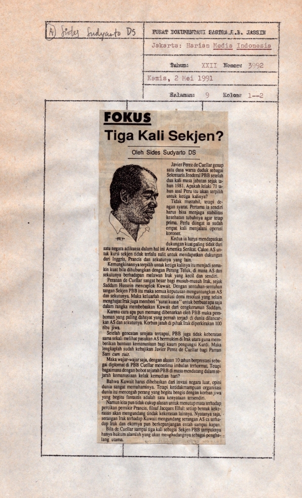 Tiga kali sekjen?