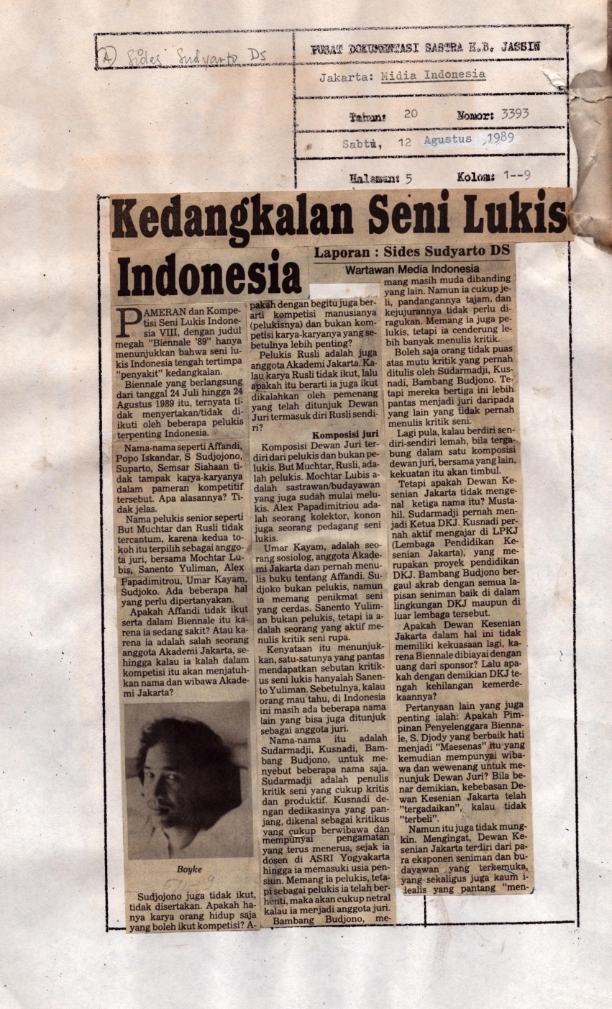 Kedangkalan seni lukis Indonesia