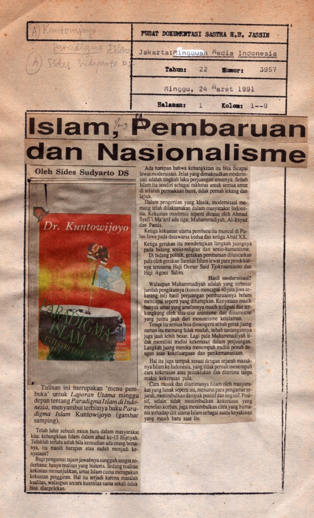 Islam, pembaruan dan nasionalisme