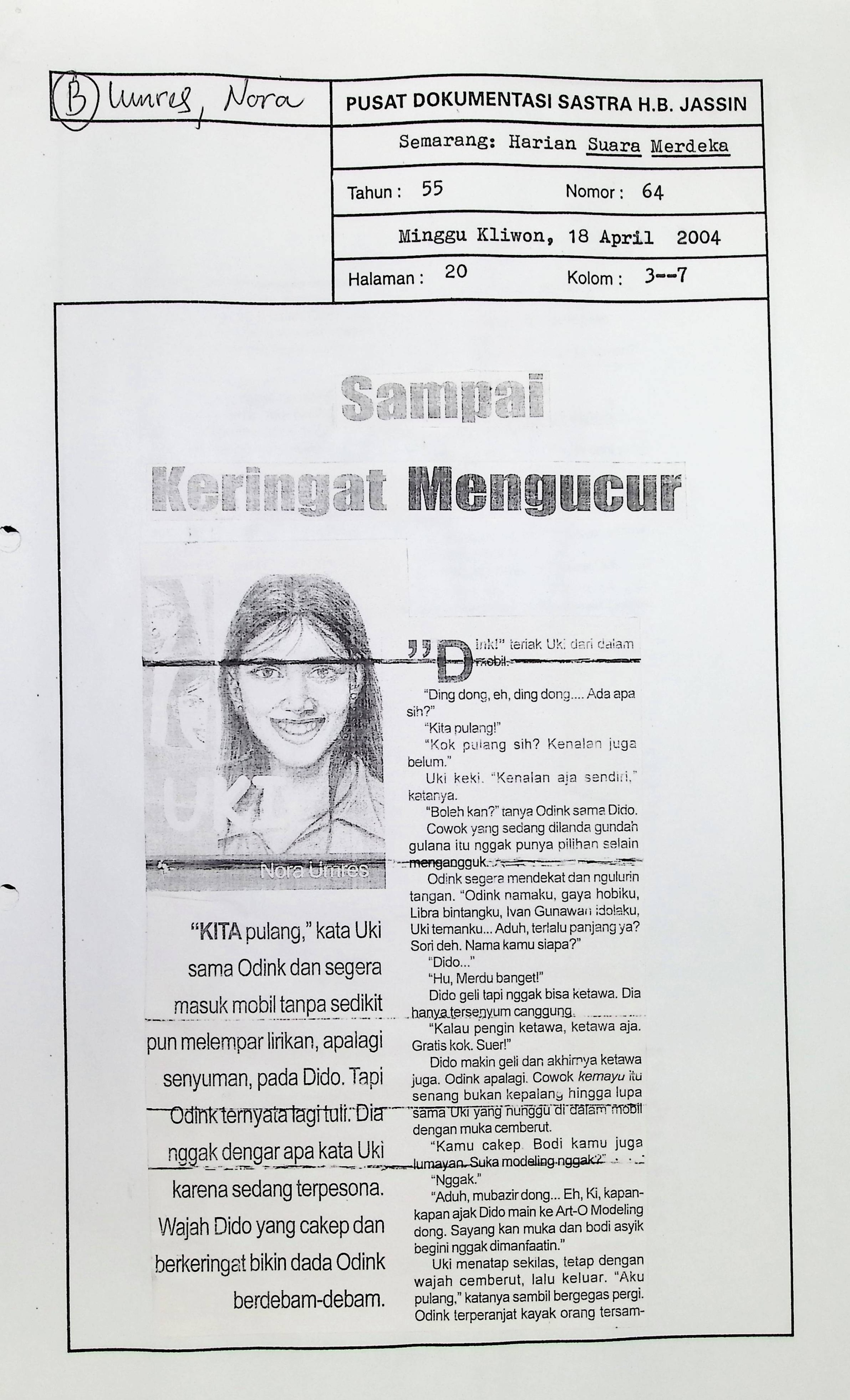 Sampai keringat mengucur