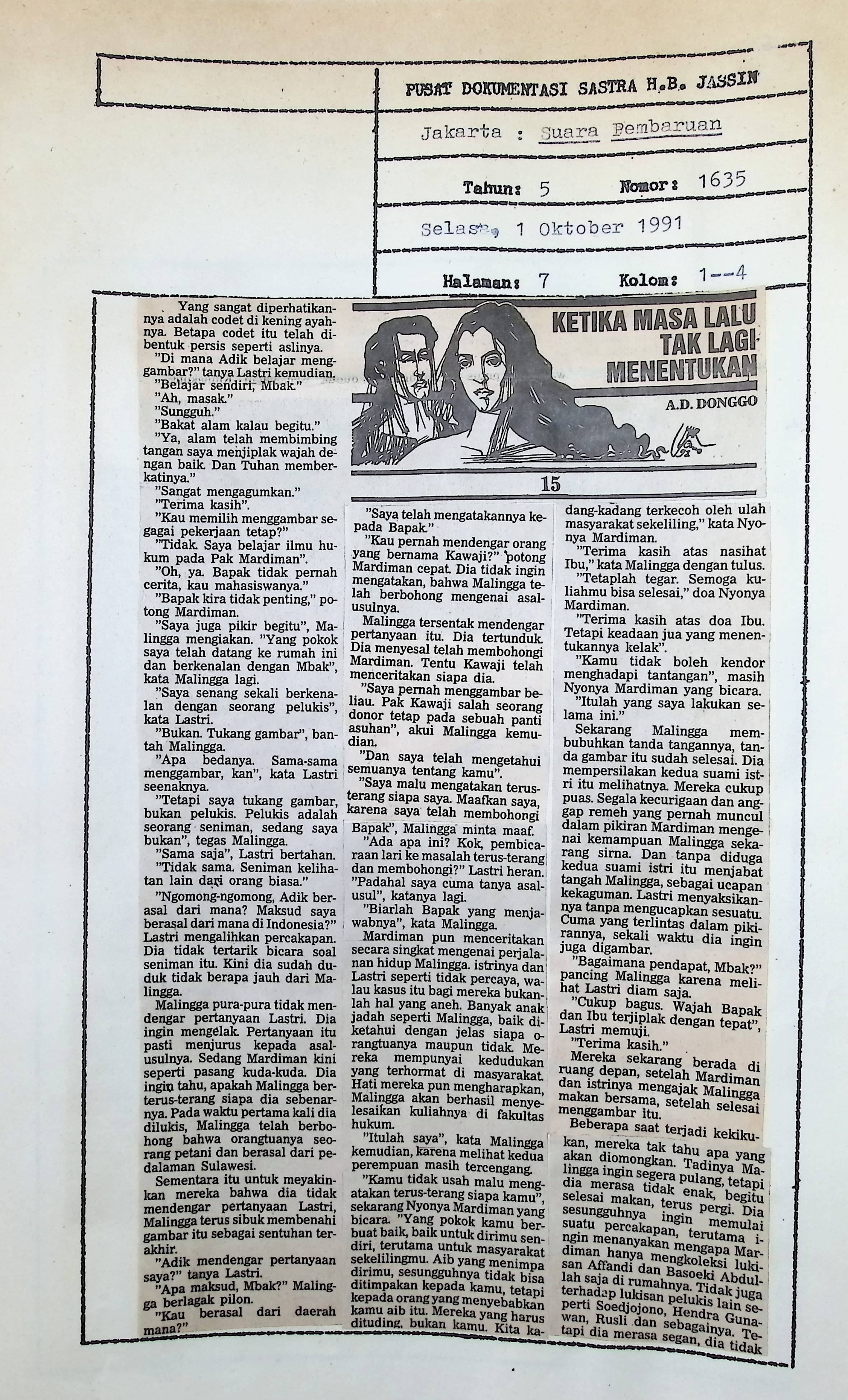 Ketika masa lalu tak lagi menentukan. bagian 15