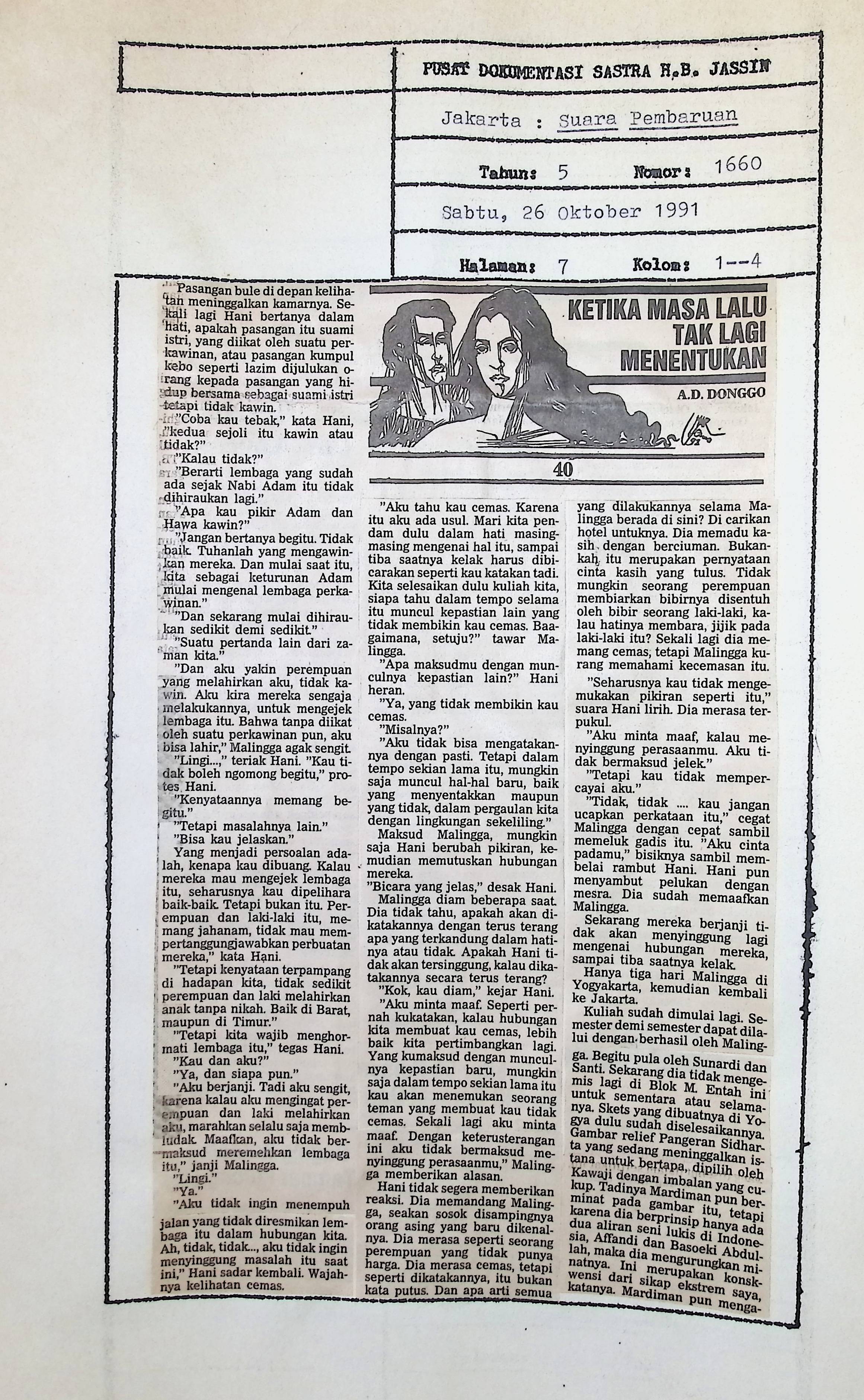 Ketika masa lalu tak lagi menentukan. bagian 40