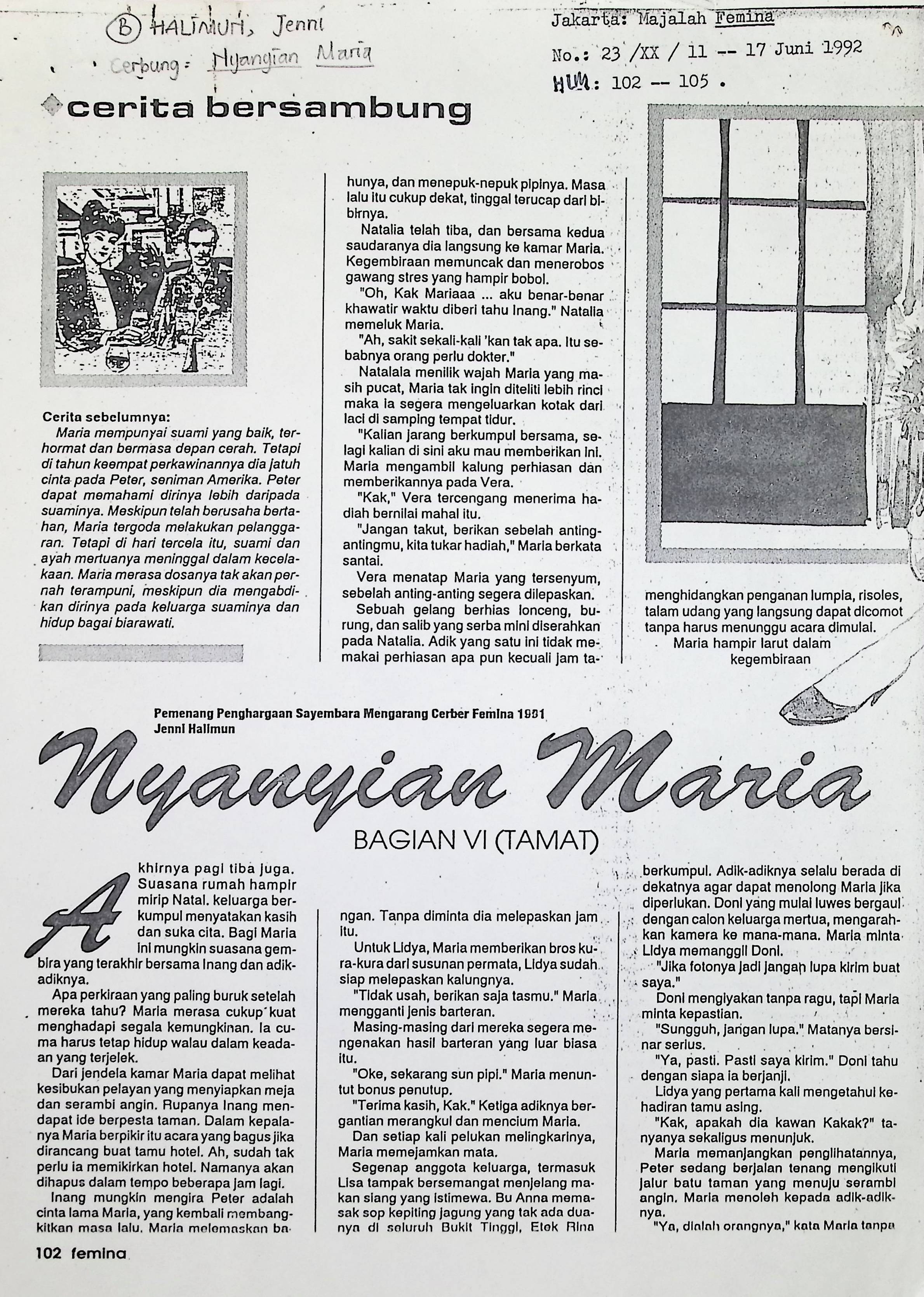 Nyanyian Maria bagian VI