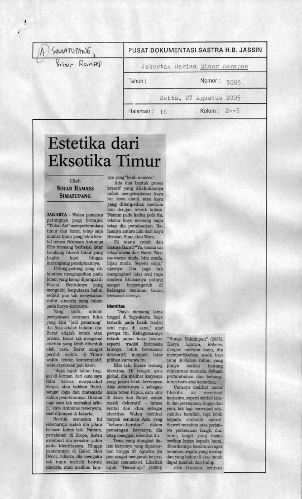 Estetika dari eksotika timur