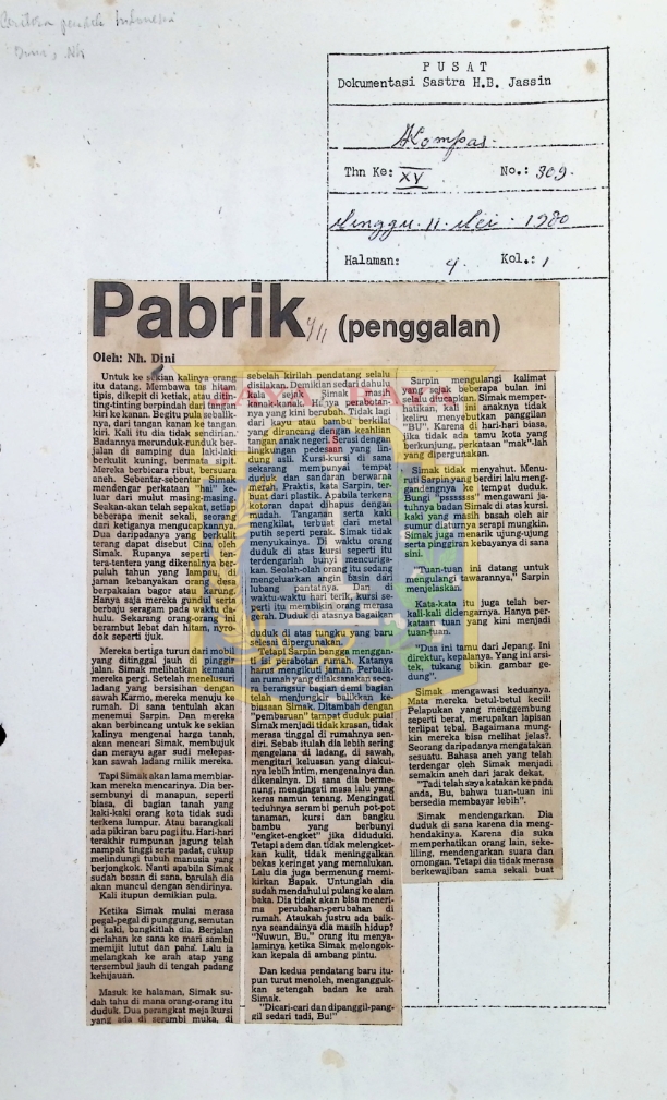 Pabrik : (penggalan)
