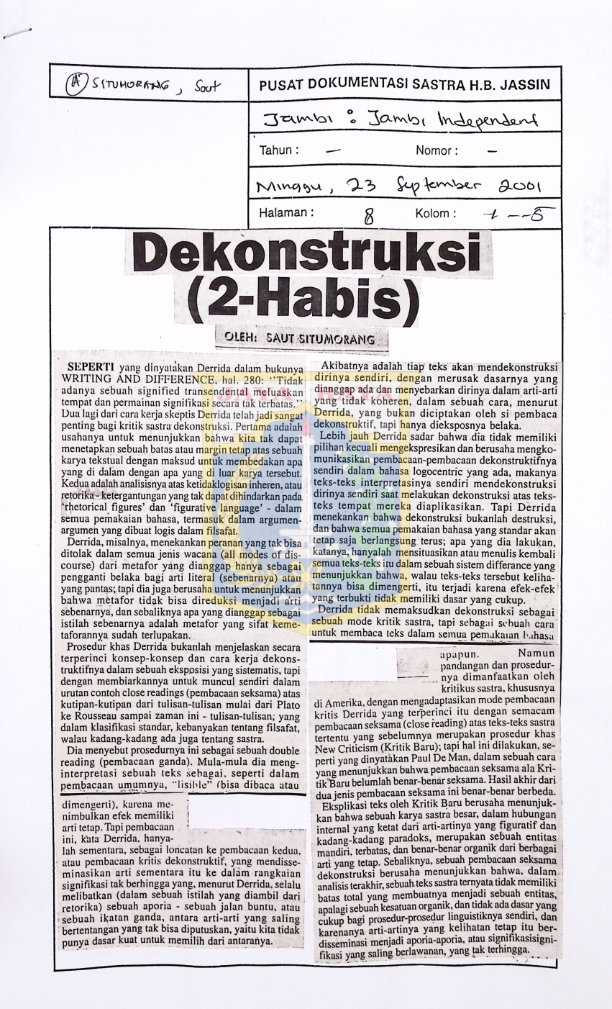 Dekonstruksi (2-Habis)