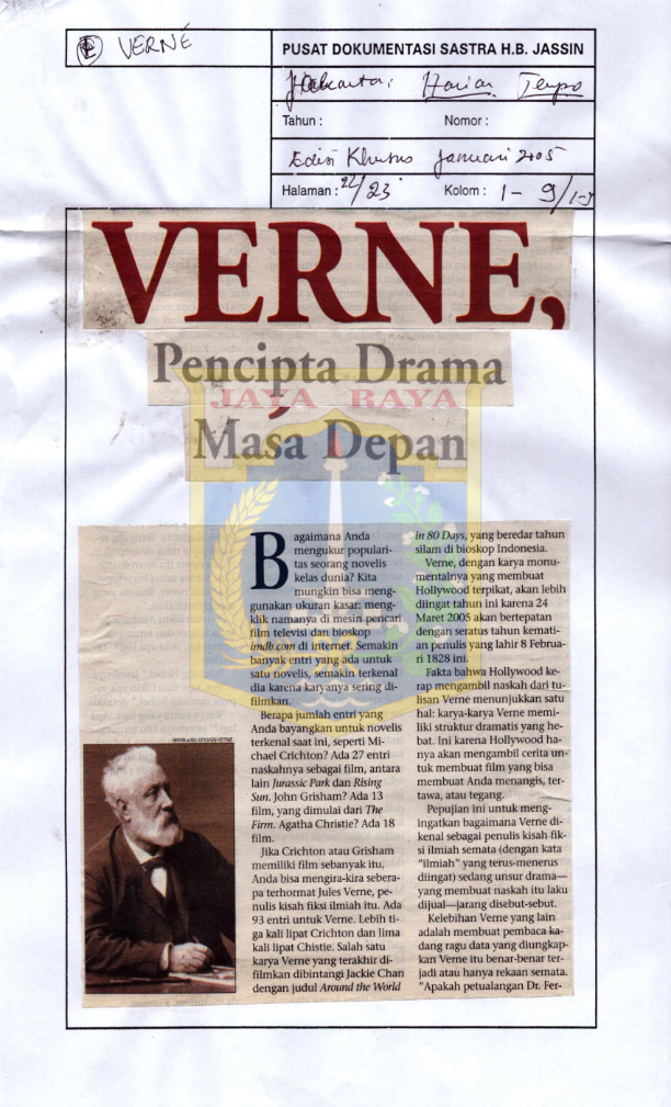 Verne, Pencipta drama masa depan