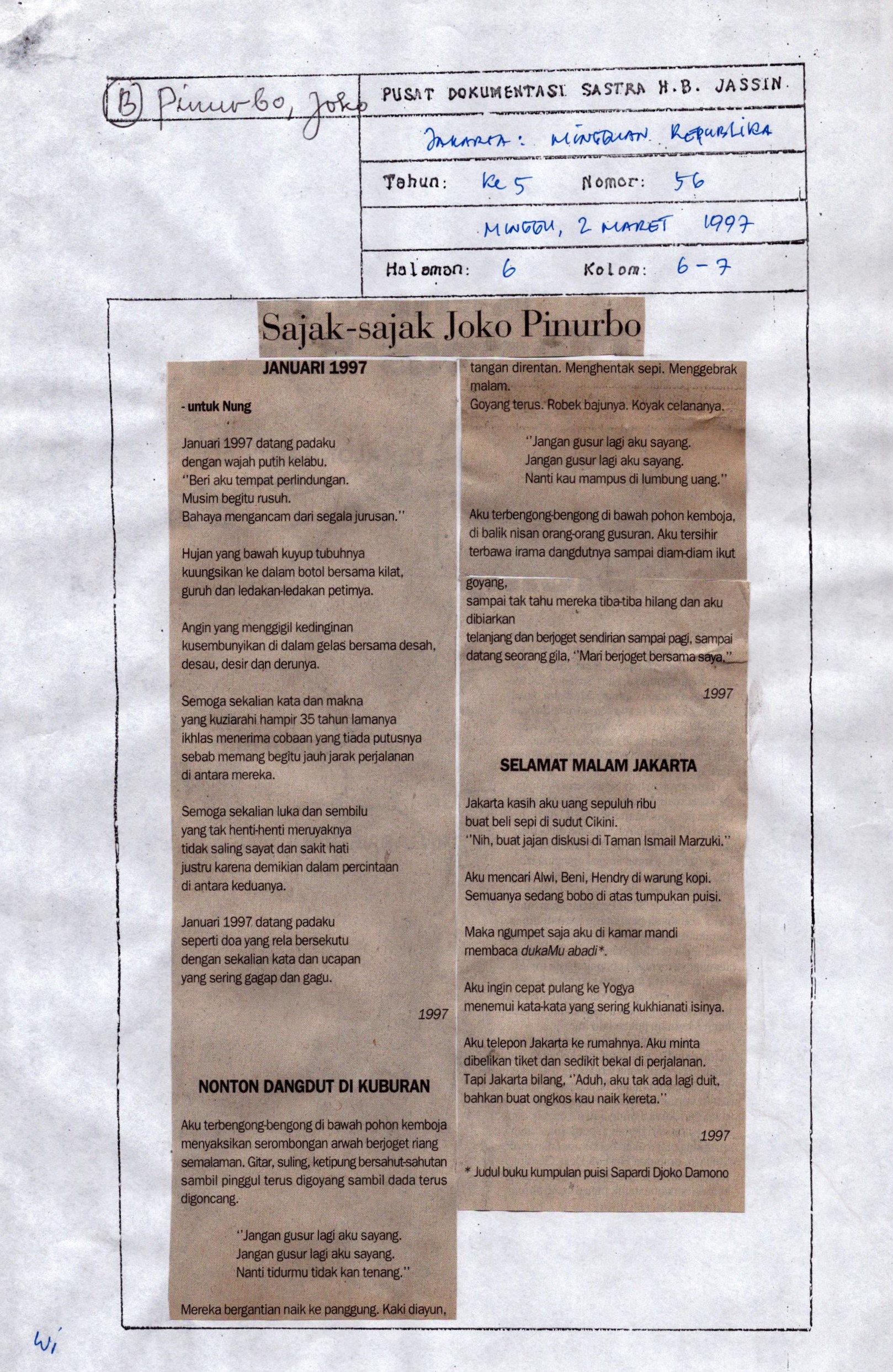 Sajak-sajak Joko Pinurbo