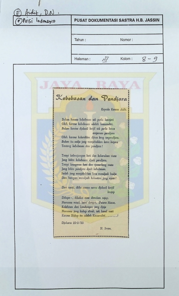 Kebebasan dan pendjara