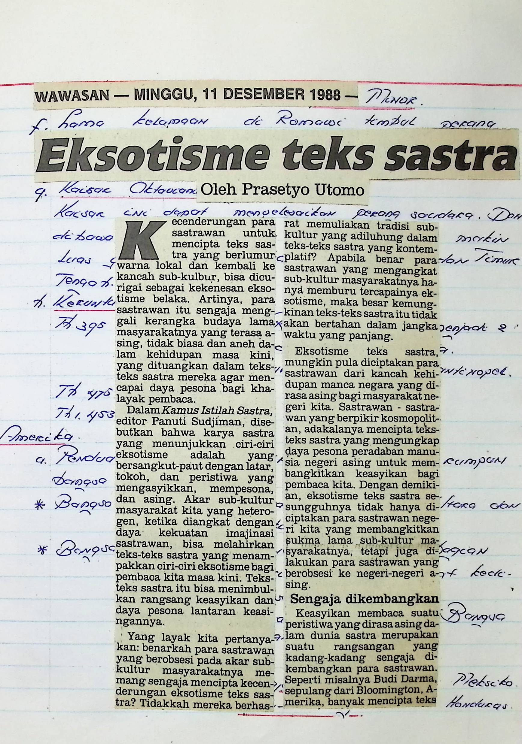 Eksotisme teks sastra