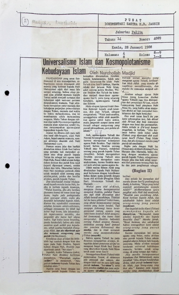 Universalisme Islam dan kosmopolitanisme kebudayaan Islam (Bagian II)