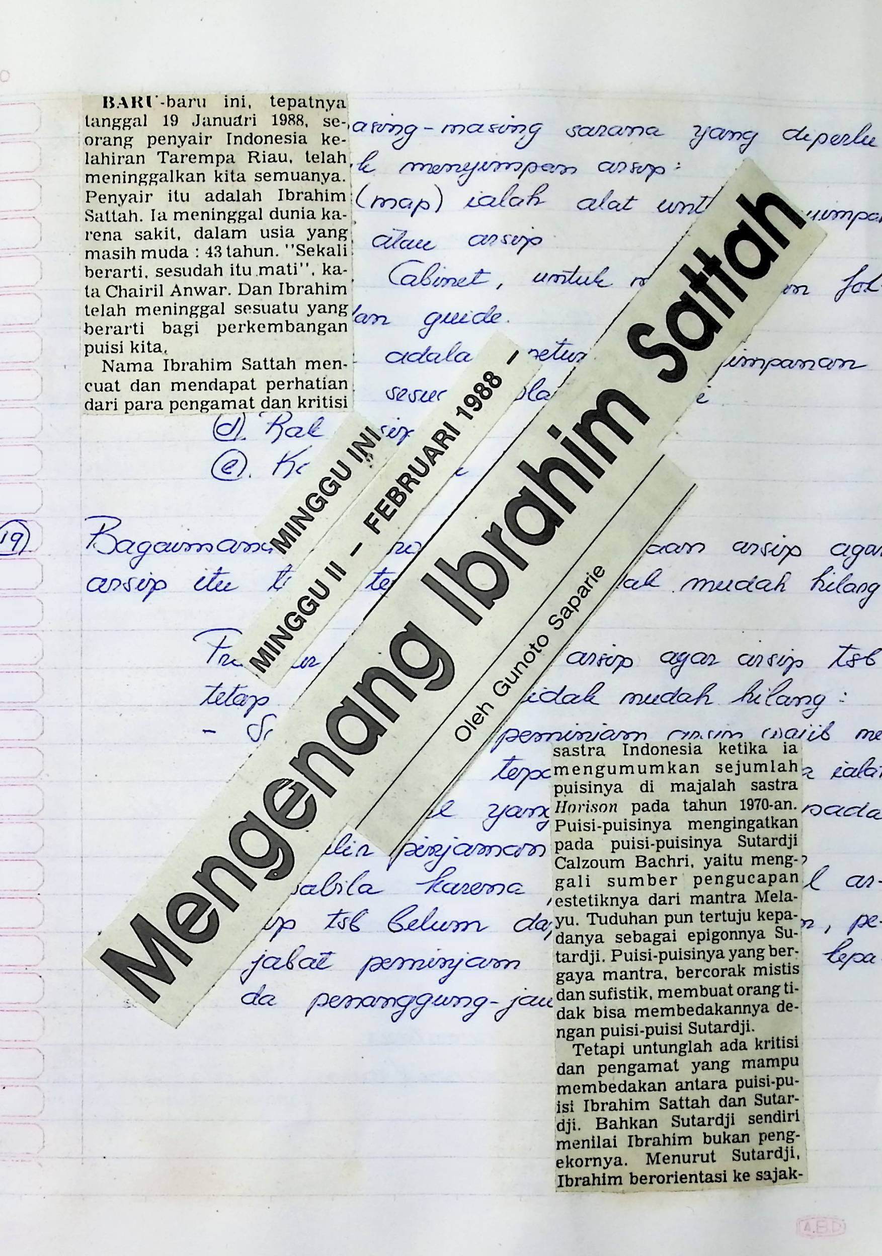 Mengenang Ibrahim Sattah