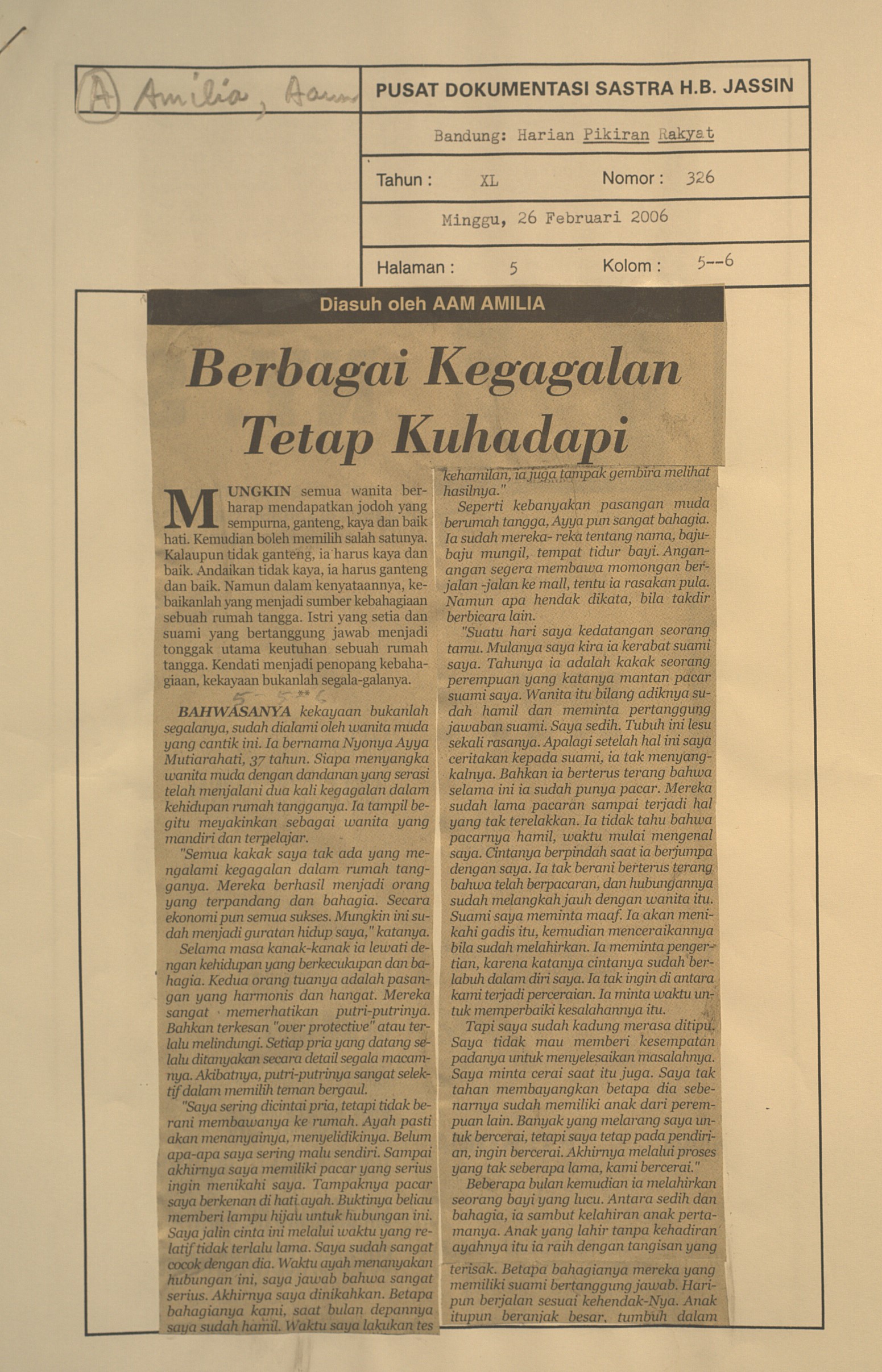 Berbagai kegagalan tetap kuhadapi