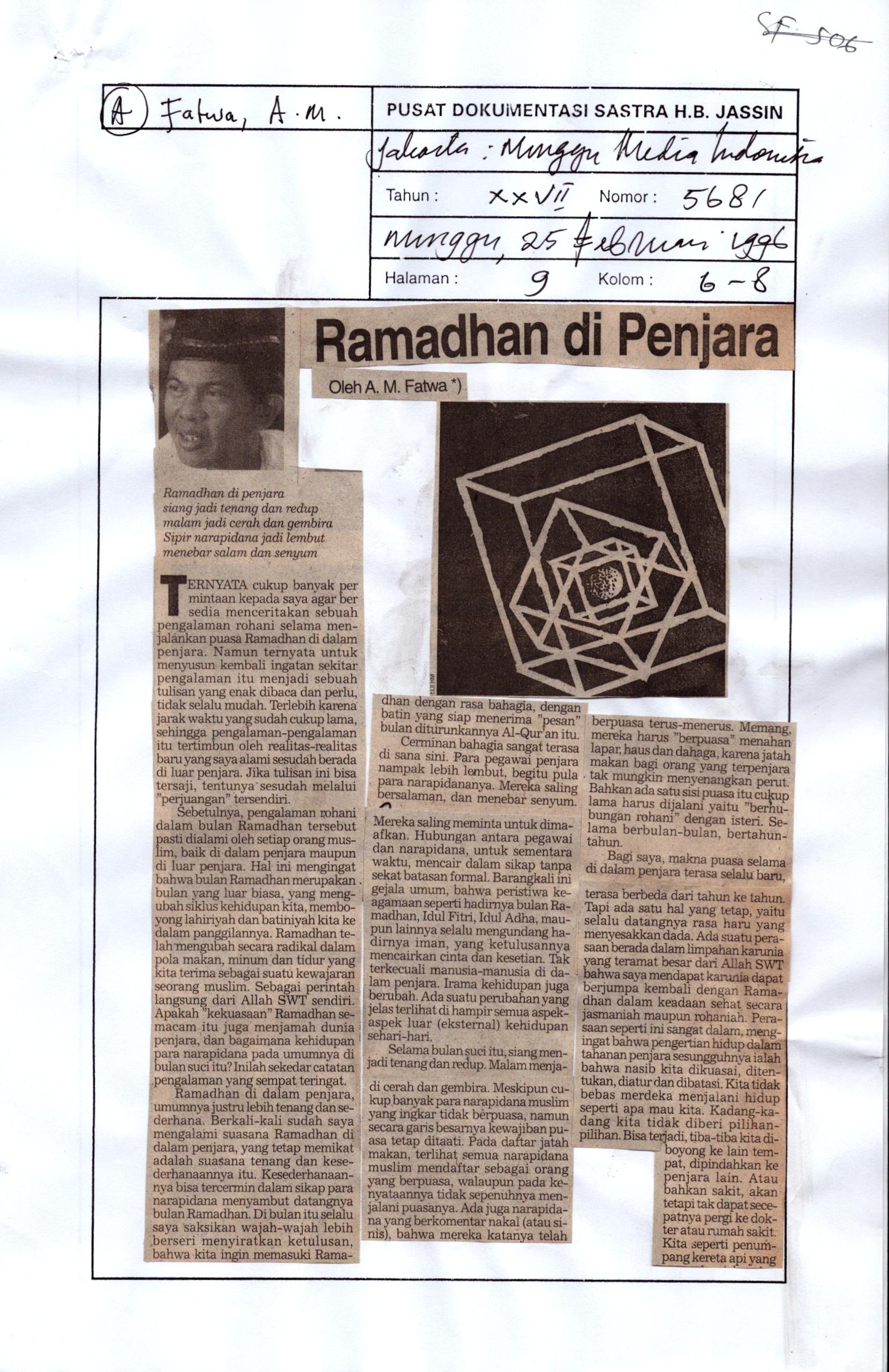 Ramadhan di penjara