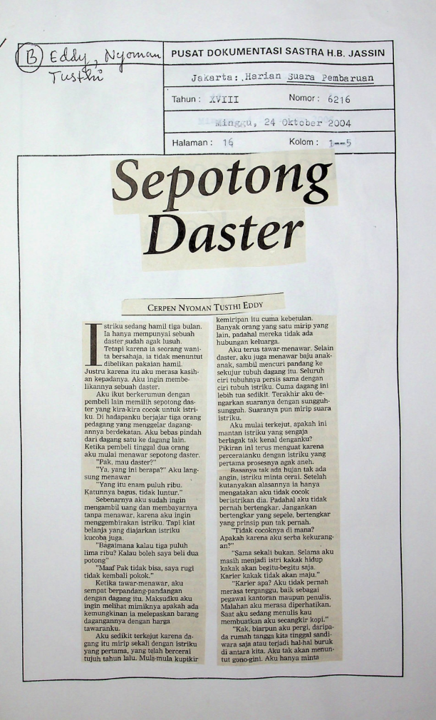 Sepotong daster