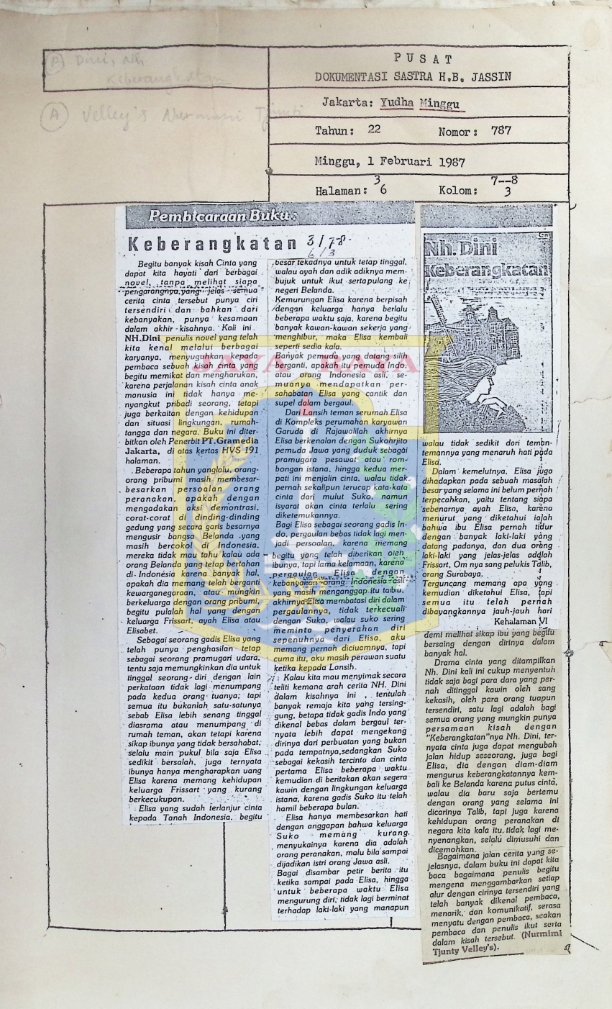 Pembicaraan Buku : Keberangkatan