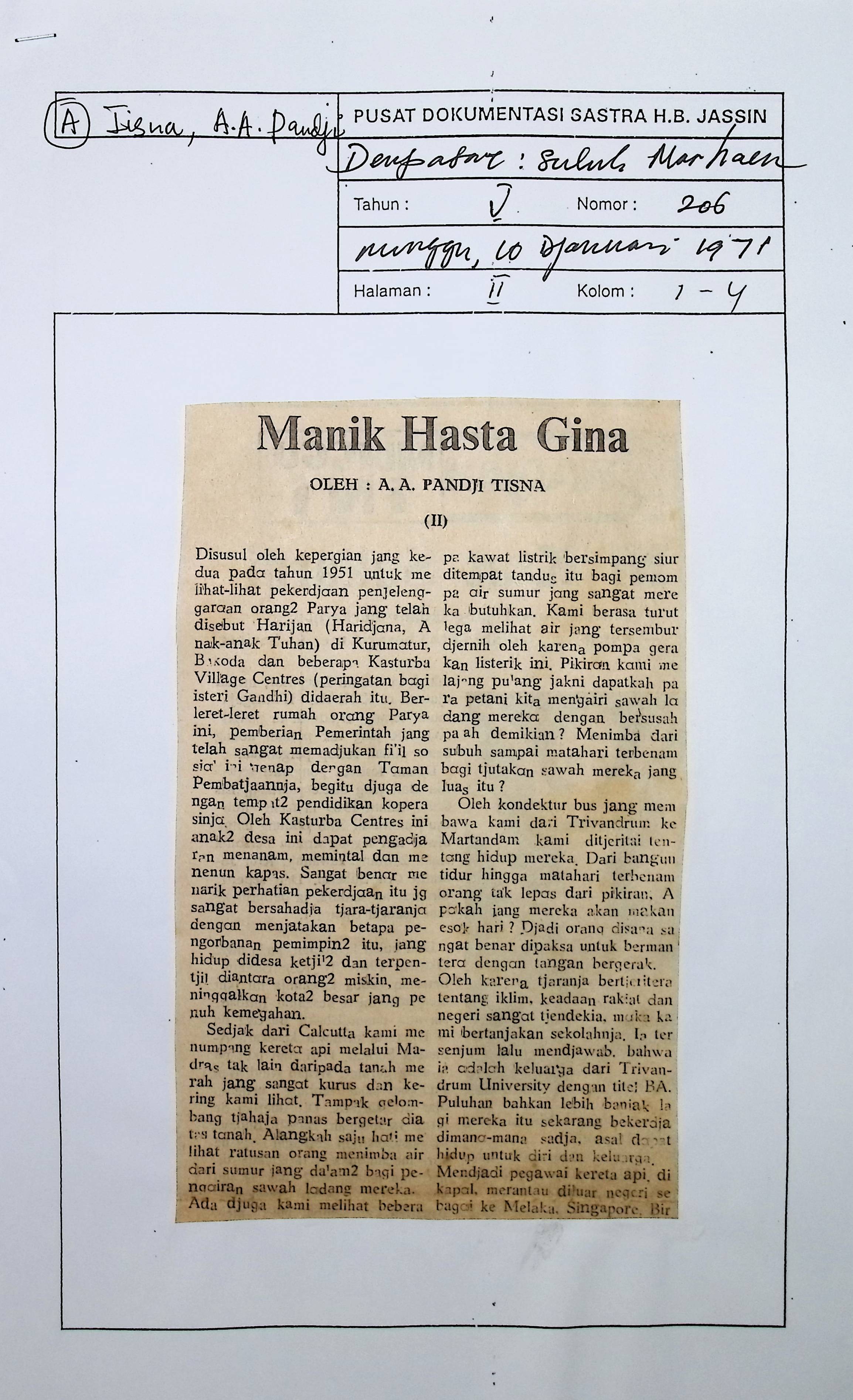 Manik Hasta Gina. bagian II