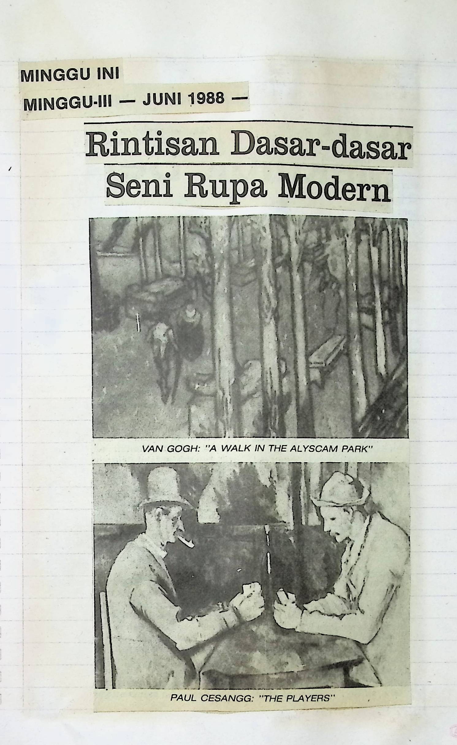 Rintisan dasar-dasar seni rupa modern