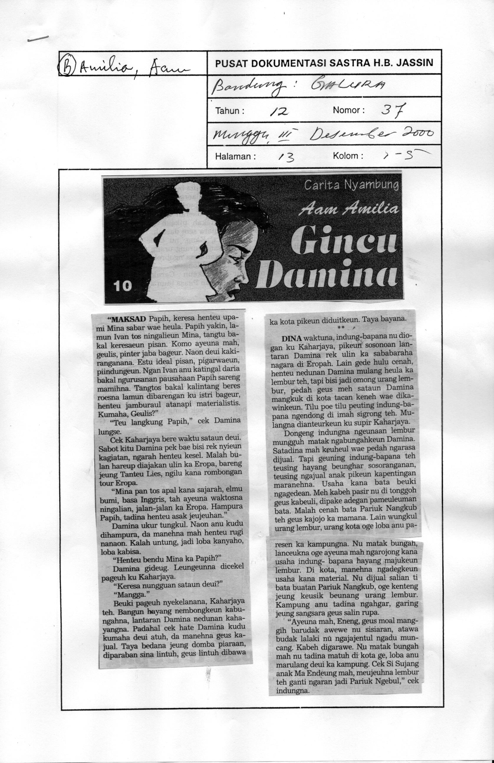Carita nyambung gincu damina (Bagian 10)