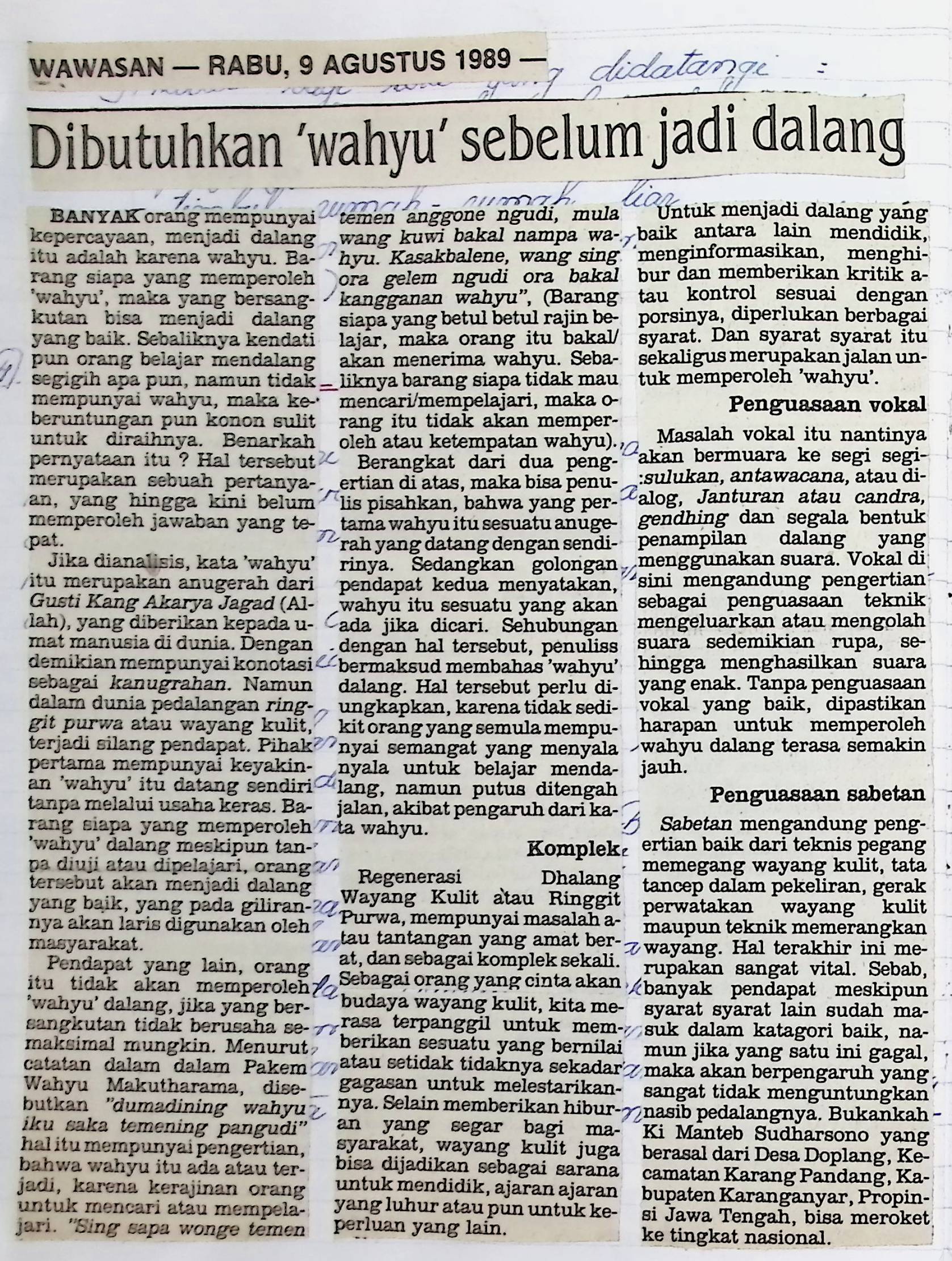Manusia dan kesenian