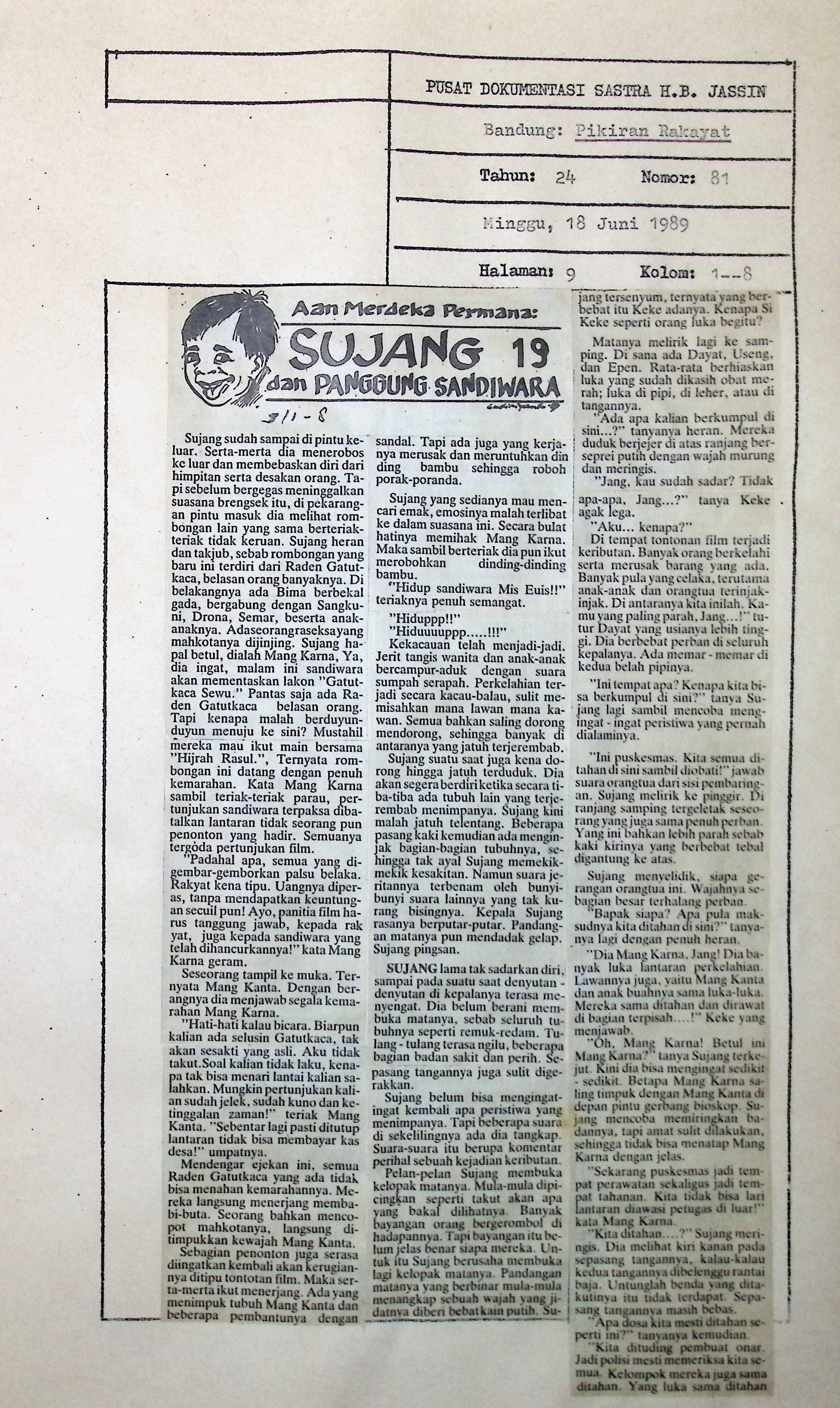 Sujang dan panggung sandiwara. bagian 19