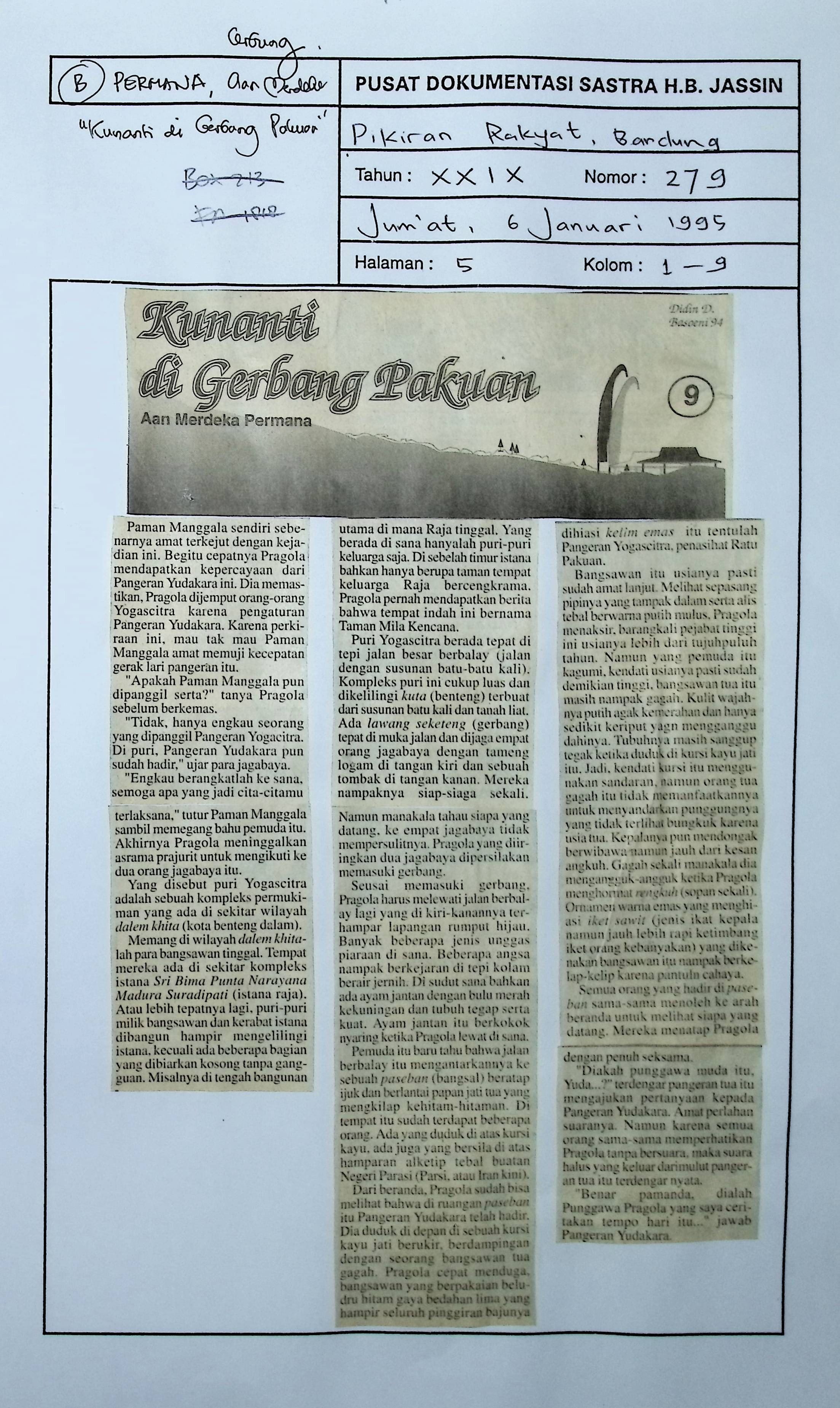 Kunanti di Gerbang Pakuan. bagian 9