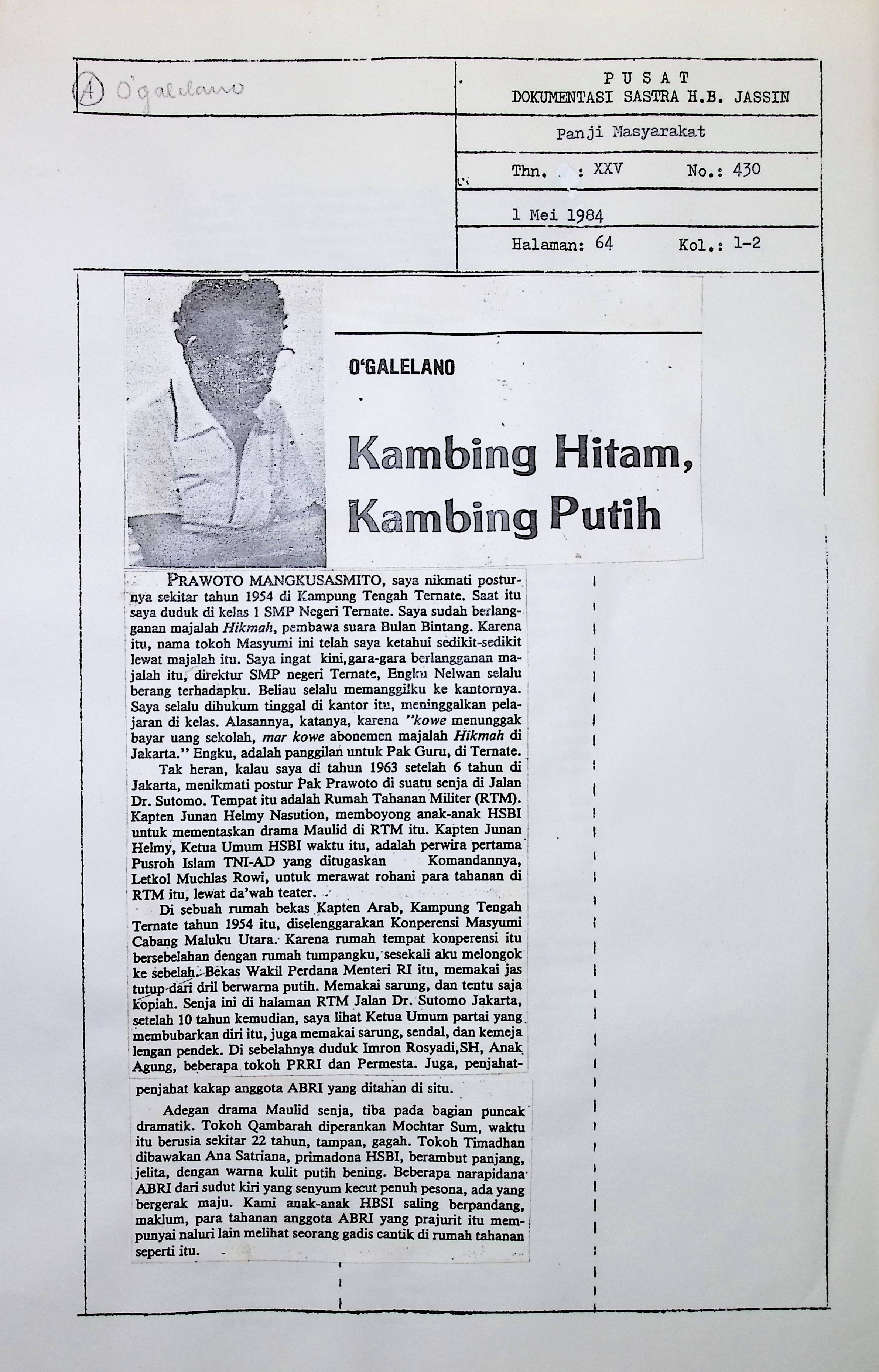 Kambing hitam, kambing putih