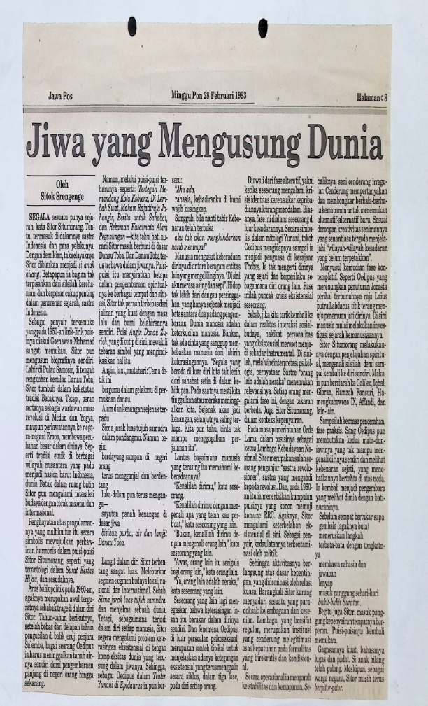 Jiwa yang mengusung dunia