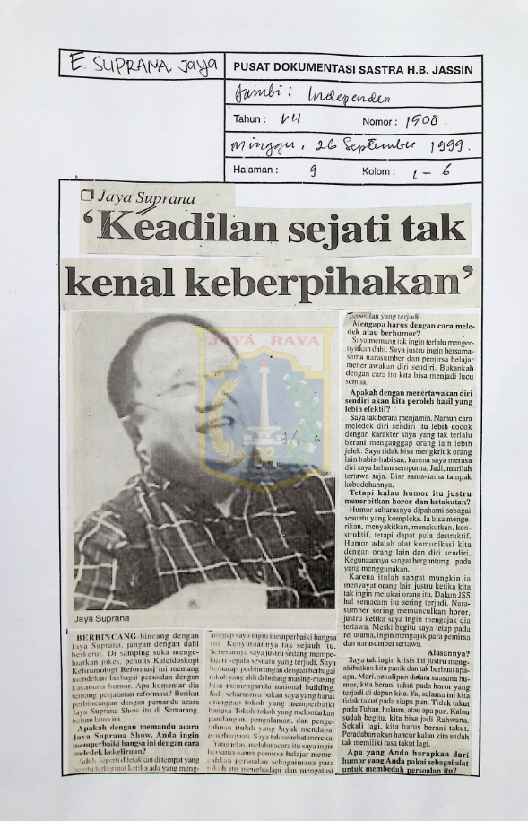 Keadilan sejati tak kenal keberpihakan