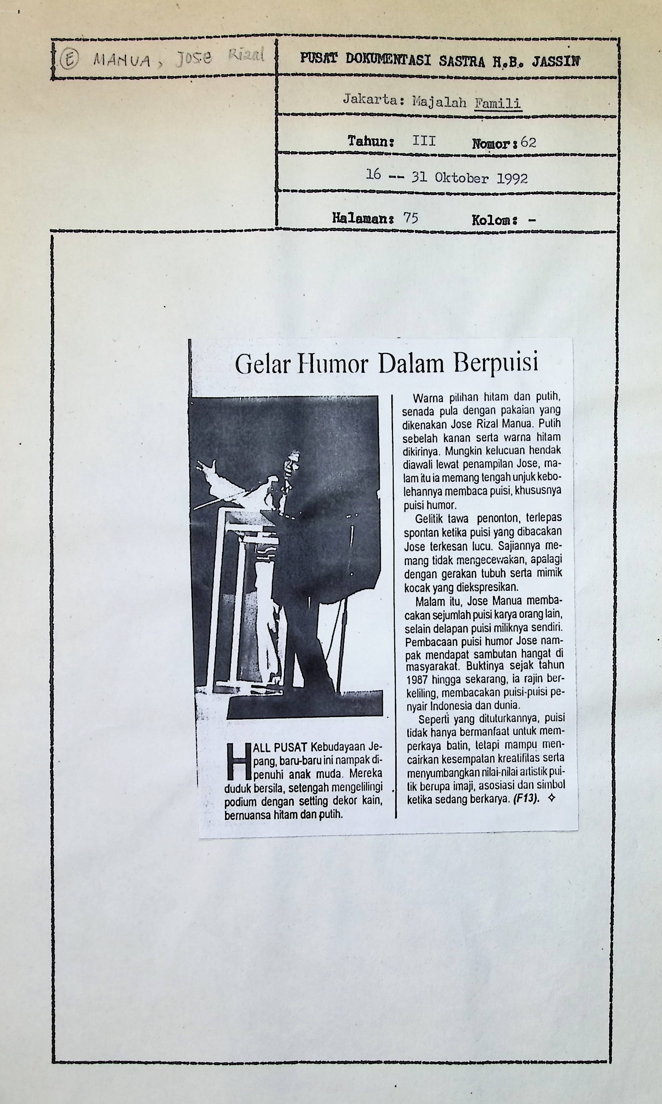 Gelar humor dalam berpuisi