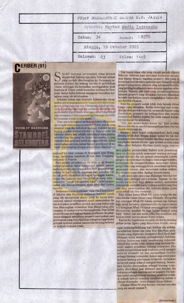 Stamboel selebritas edisi 91