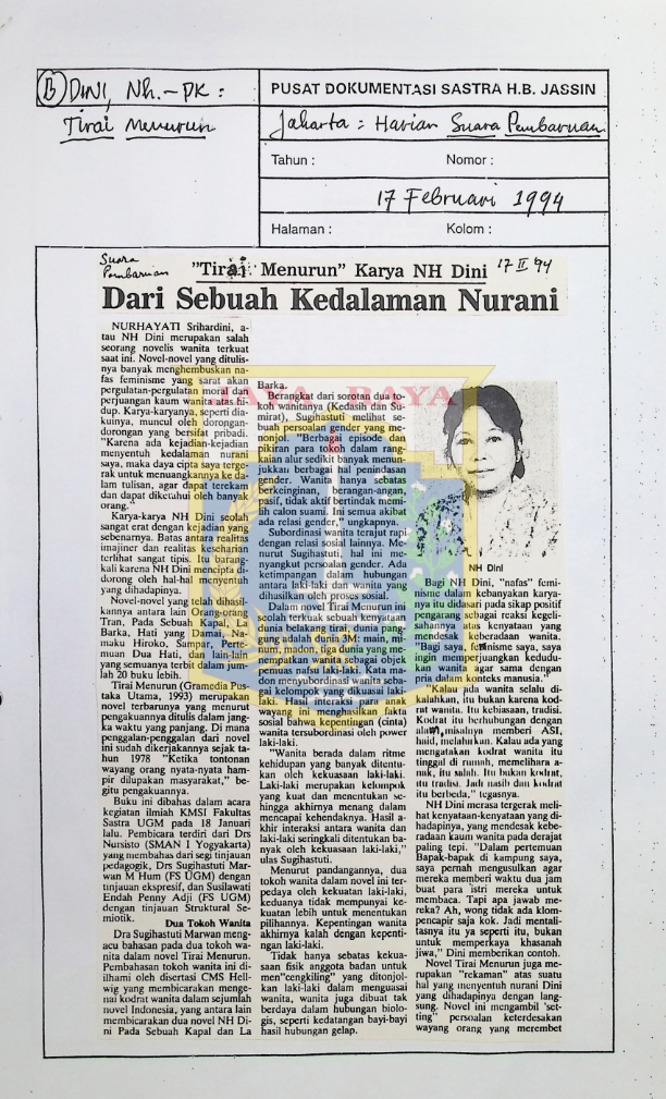 Dari sebuah kedalaman nurani