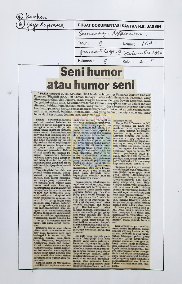 Seni humor atau humor seni