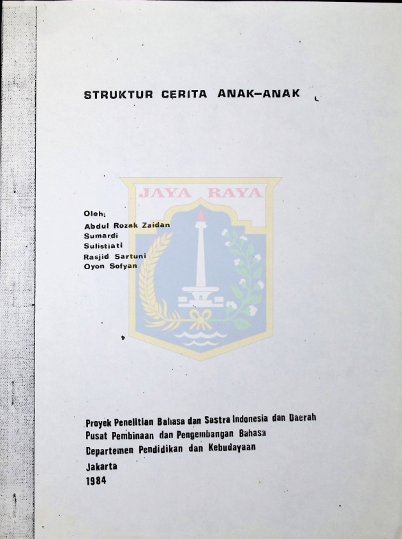 Struktur cerita anak-anak