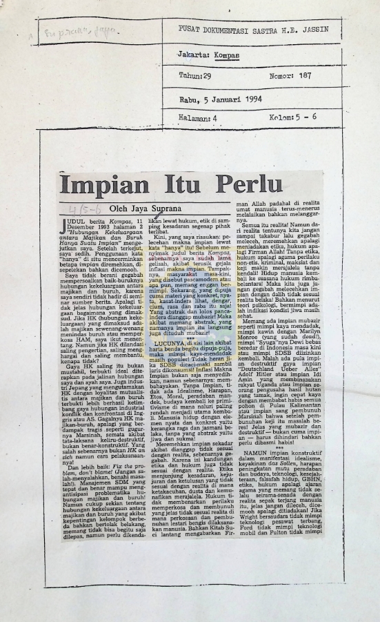 Impian itu perlu