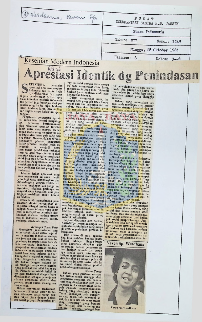 Apresiasi Indentik dg penindasan