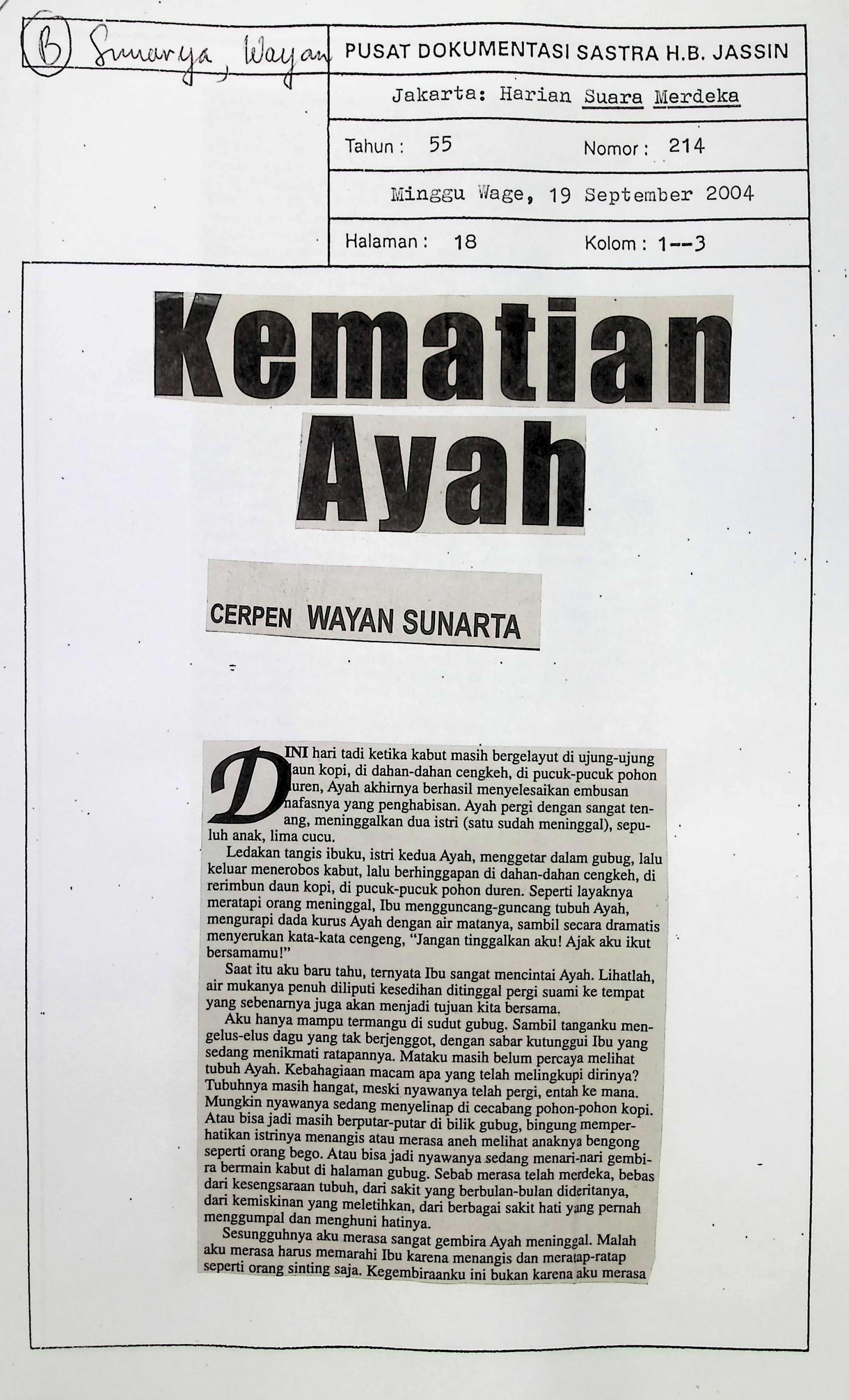 Kematian Ayah