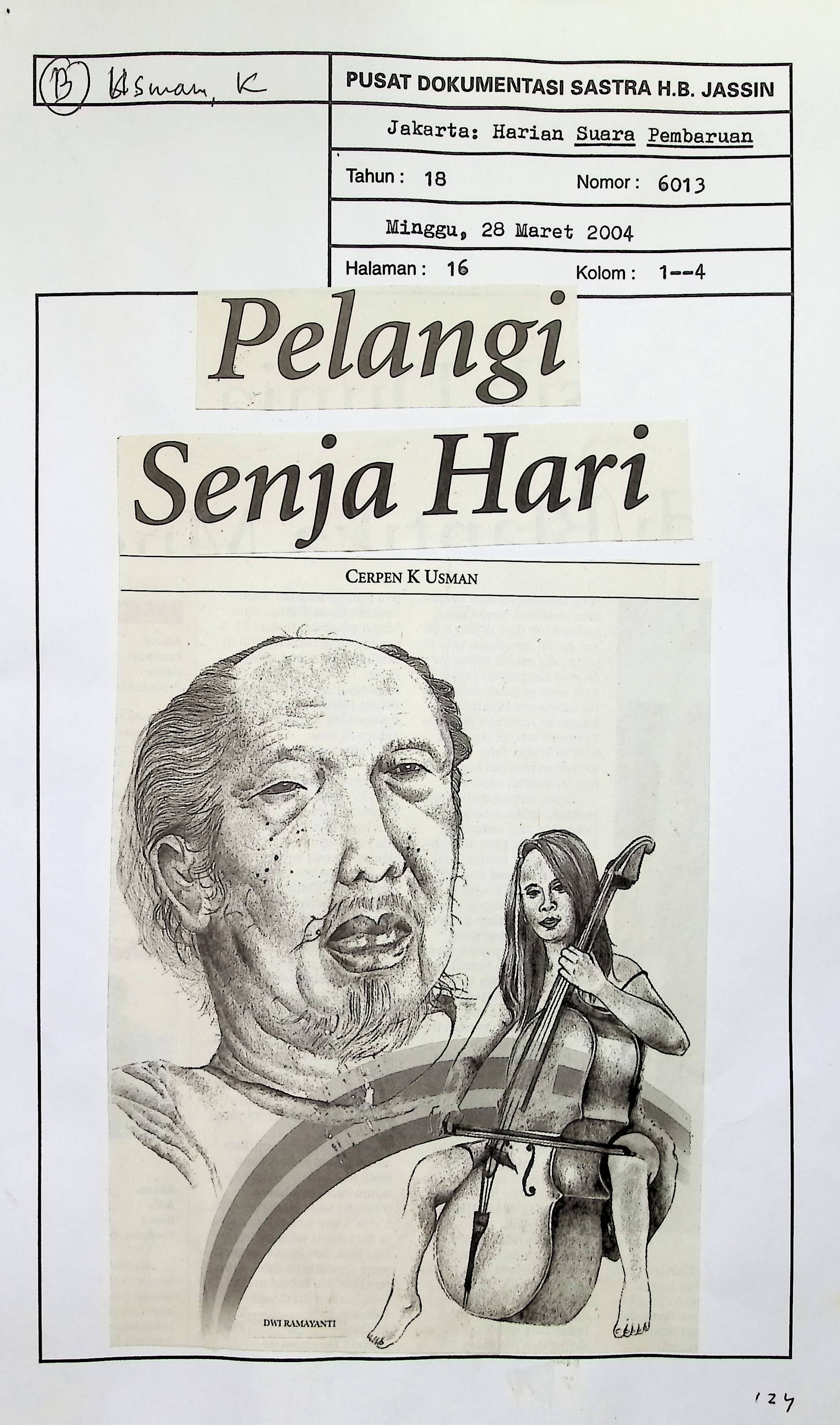 Cerpen, pelangi senja hari
