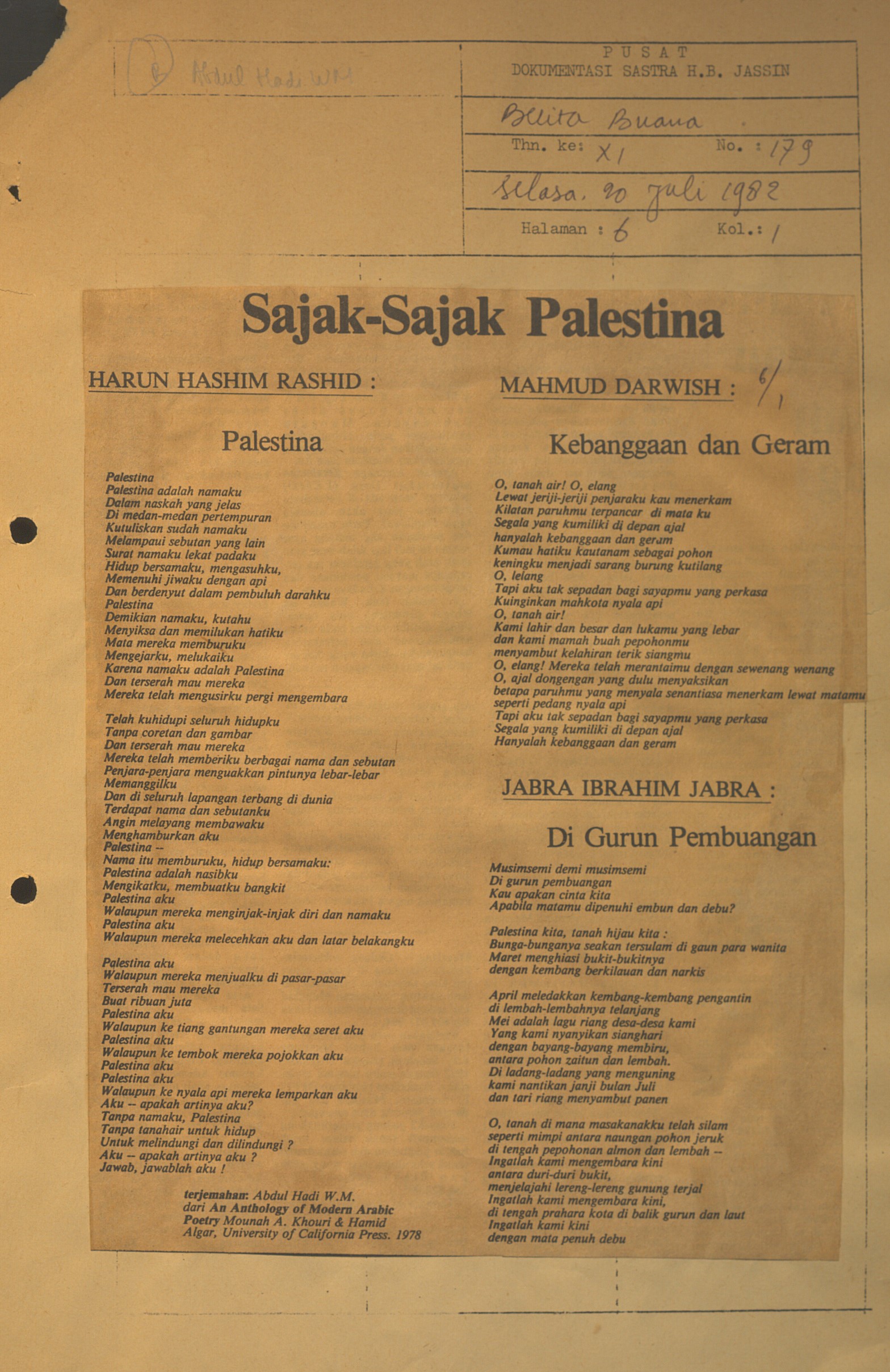 Sajak-sajak Palestina