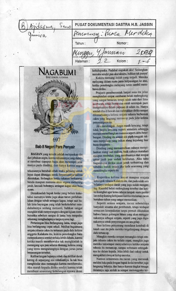 Nagabumi. Bagian 697 : Bab 8 Negeri para Penyair