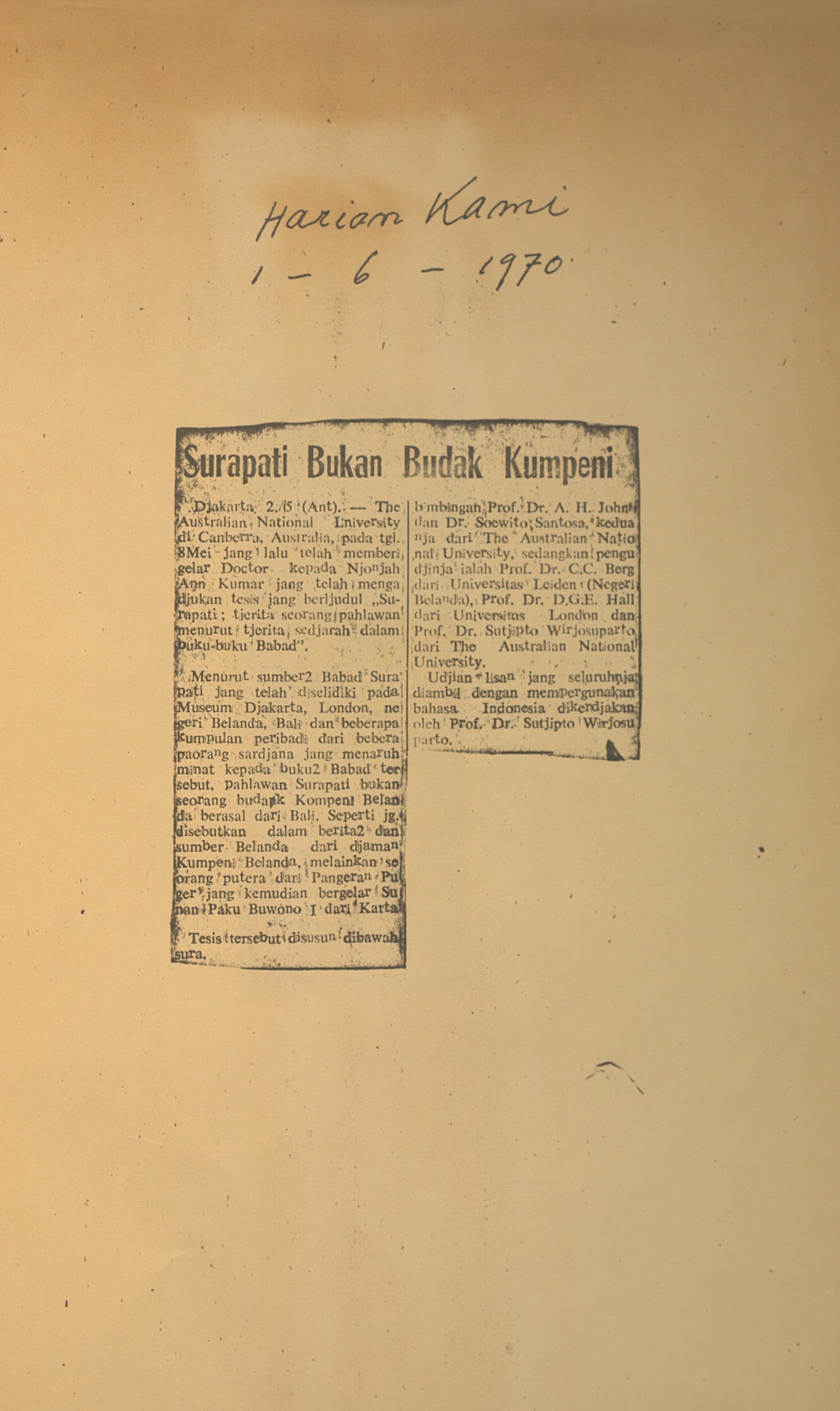 Surapati bukan budak kumpeni