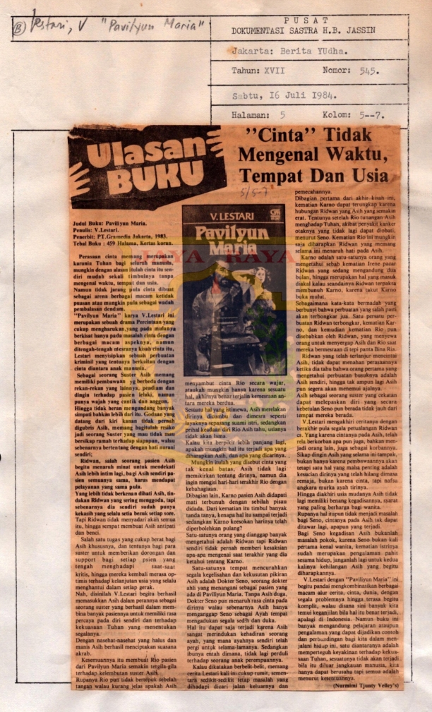 "Cinta" tidak mengenal waktu, tempat dan usia