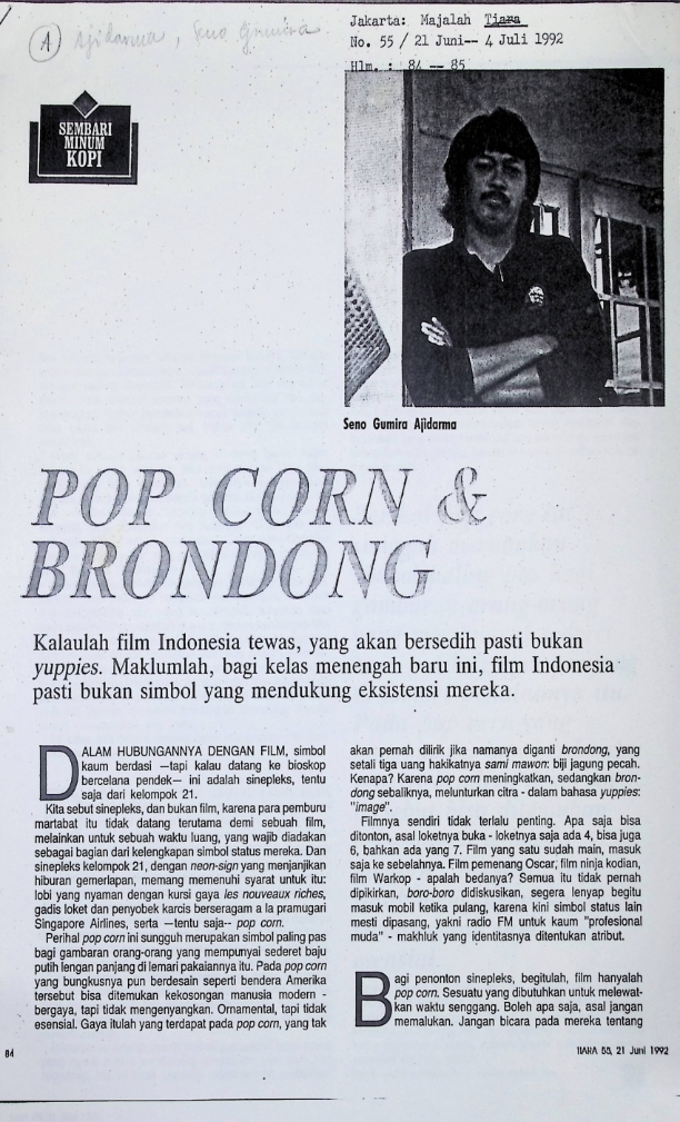 Pop corn dan brondong