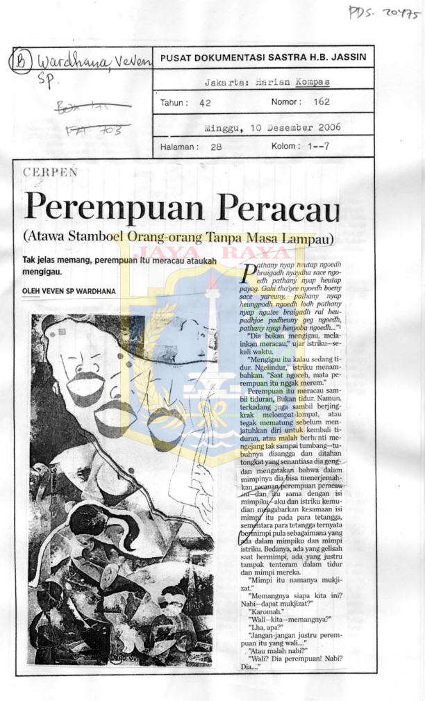 Perempuan peracau : Atawa Stamboel orang-orang tanpa masa lampau
