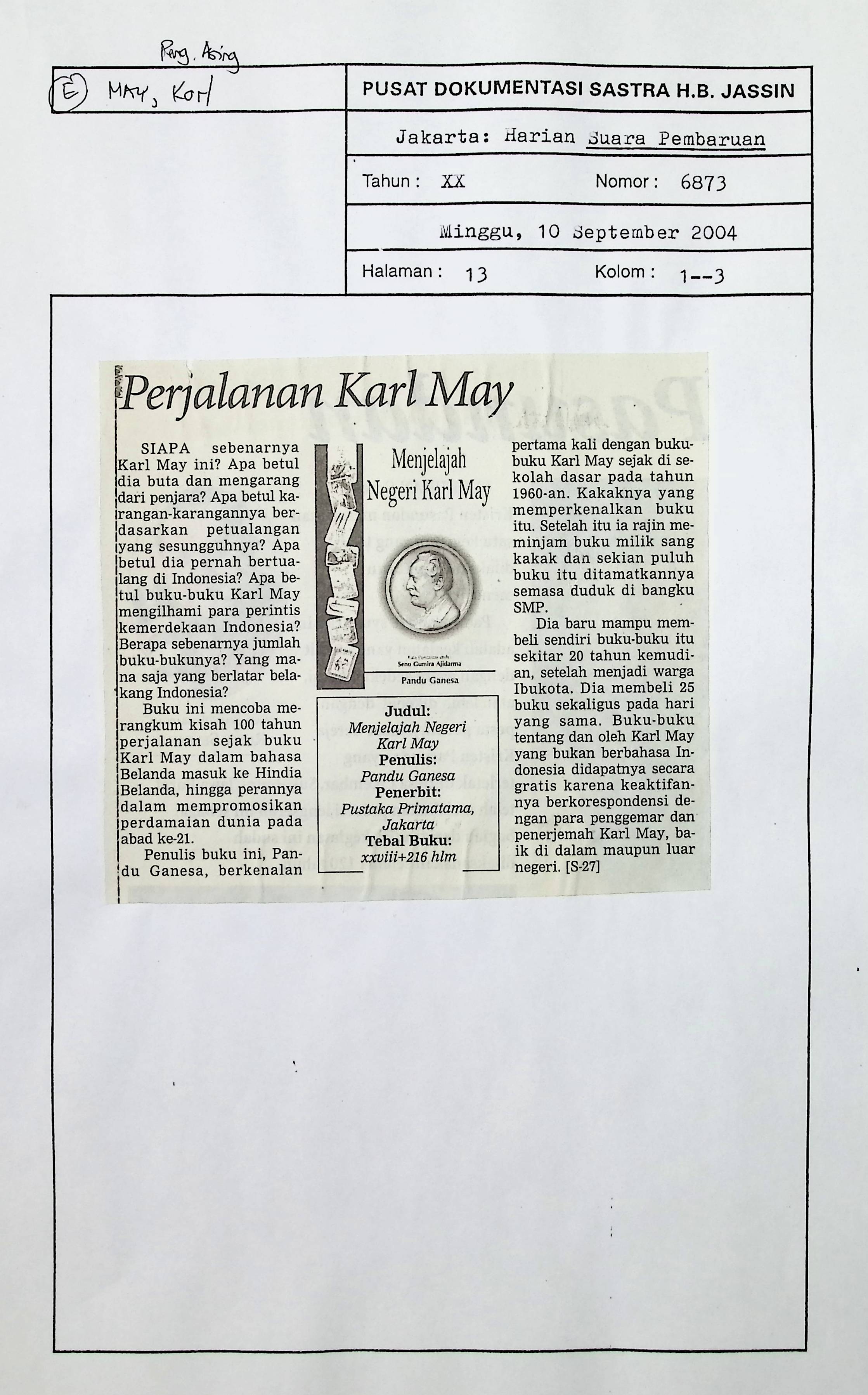 Perjalanan Karl May