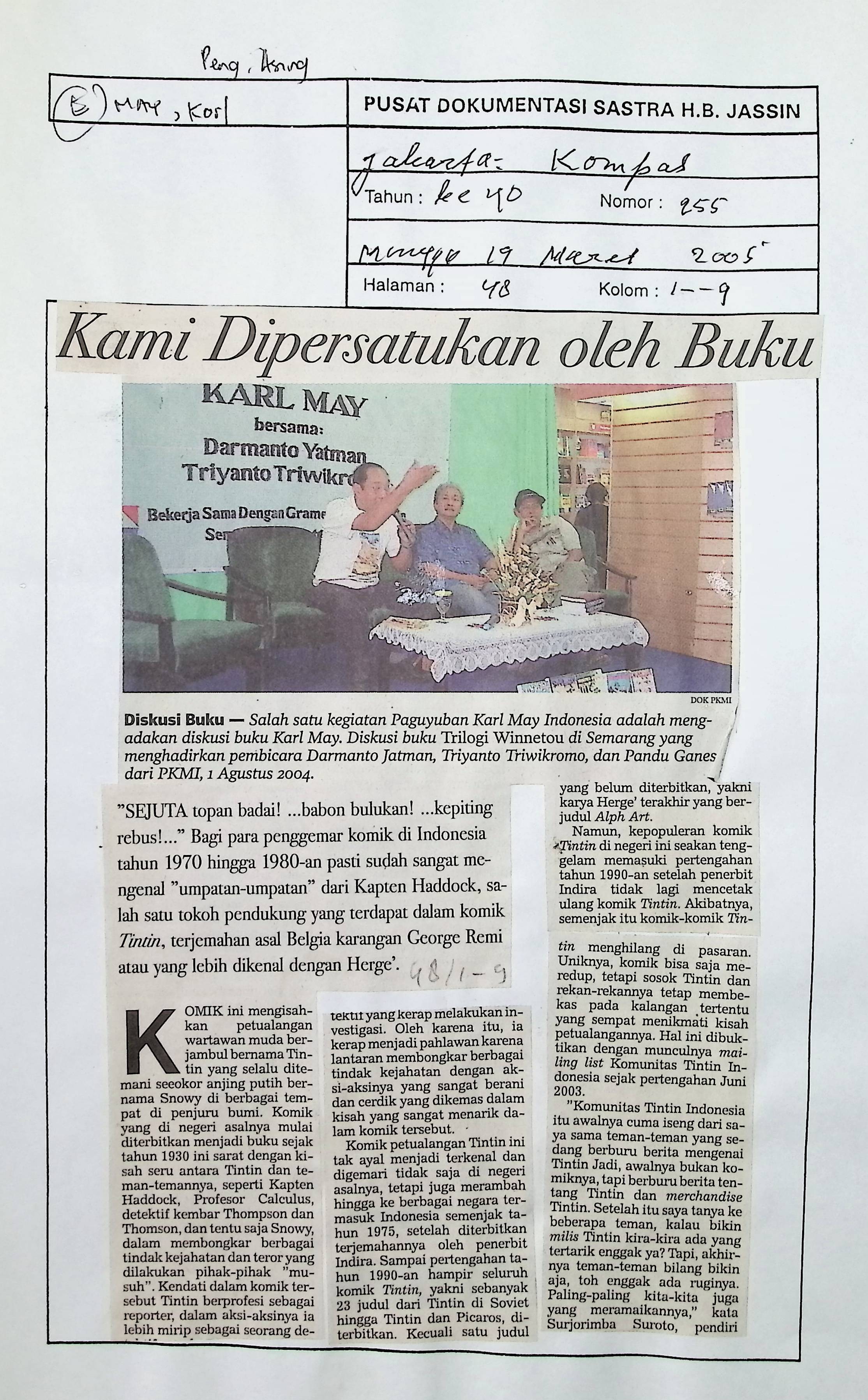 Kami dipersatukan oleh buku