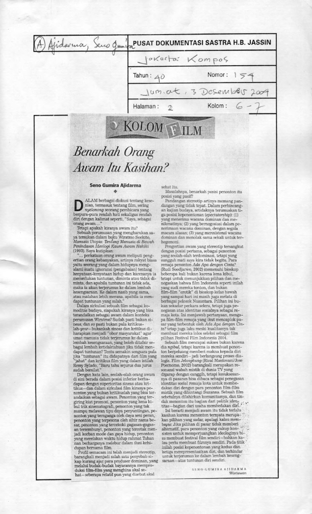Benarkah orang awam itu kasihan?