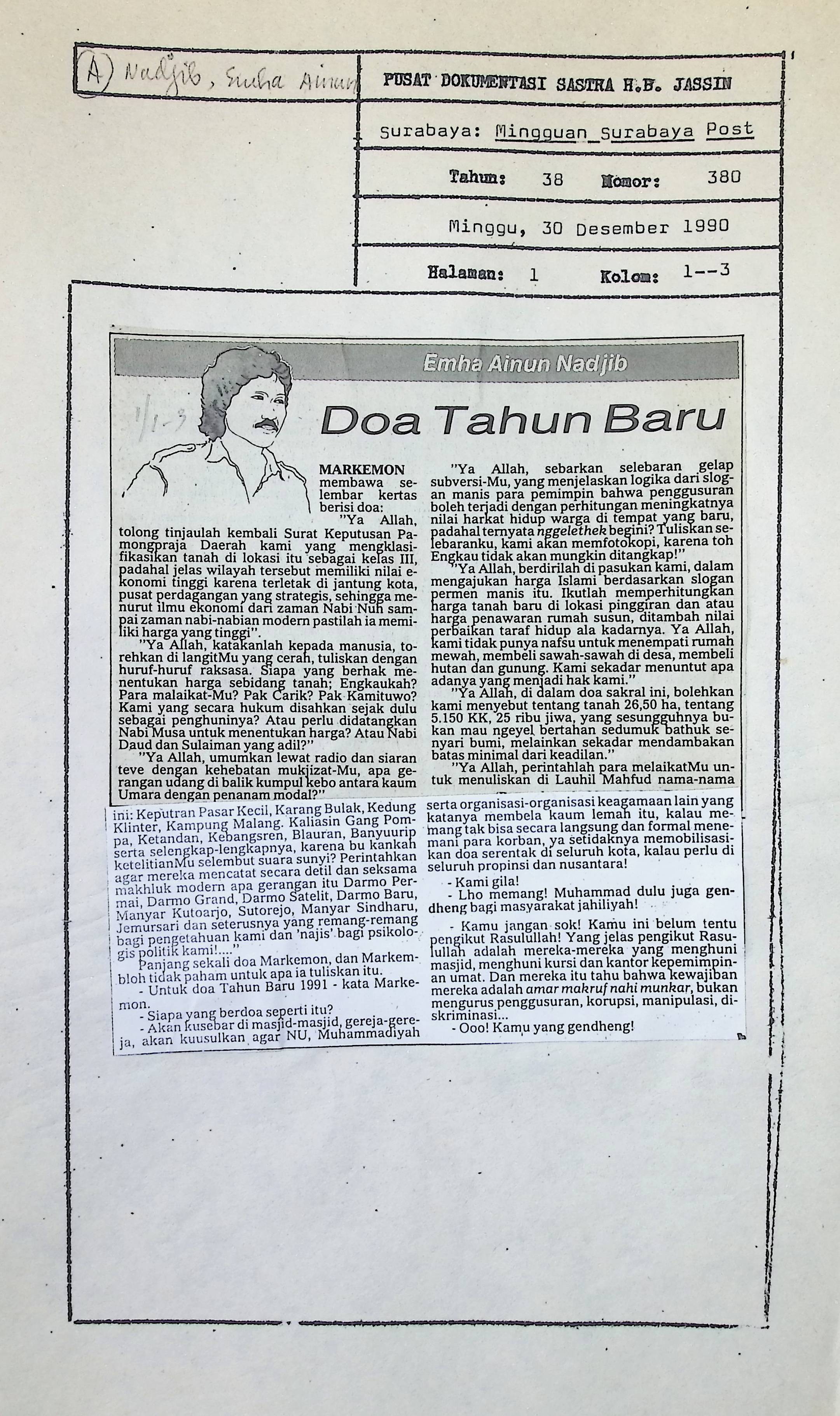 Doa tahun baru