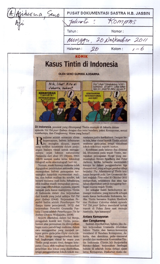 Kasus tintin di Indonesia